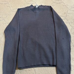 Magaschoni Men's Dark Gray Crewneck Sweater